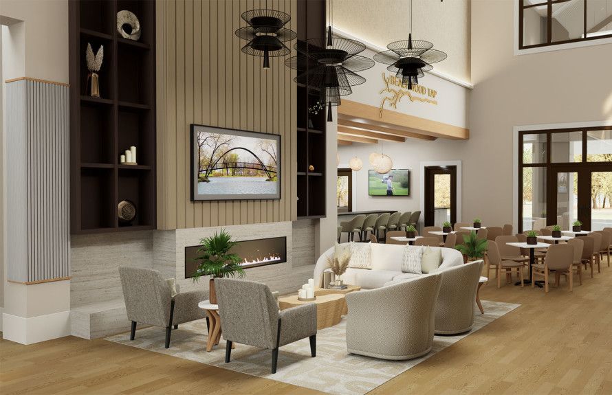 Atrium Fireplace