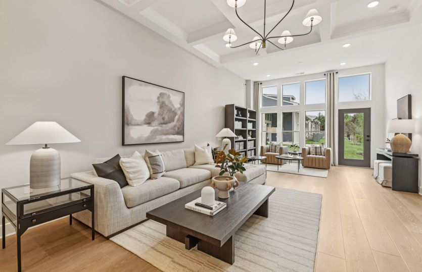 Spacious Gathering Room Opens to the Optional Sunroom