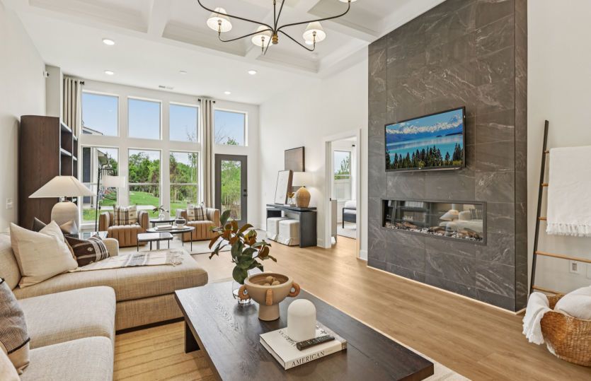 Gathering Room Opens to the Optional Sunroom Extending Your Living Space