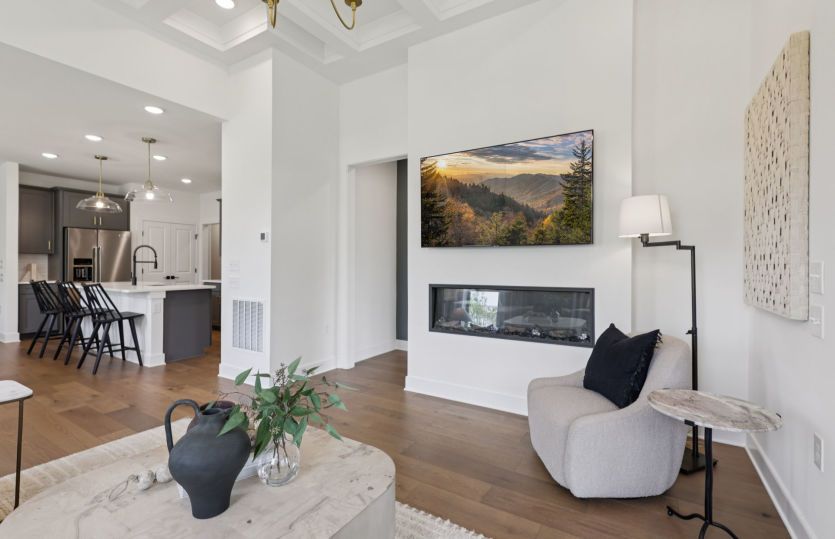 Gathering Room Opens to the Kitchen and Café