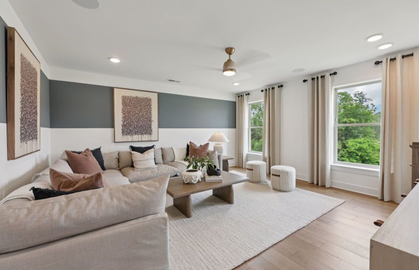 Loft Provides Additional Entertaining Space