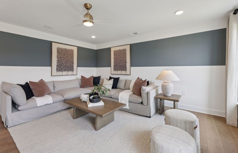 Loft Provides Additional Entertaining Space