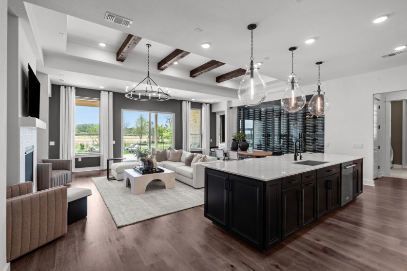 Kitchen Overlooking Gathering & Dining Room
