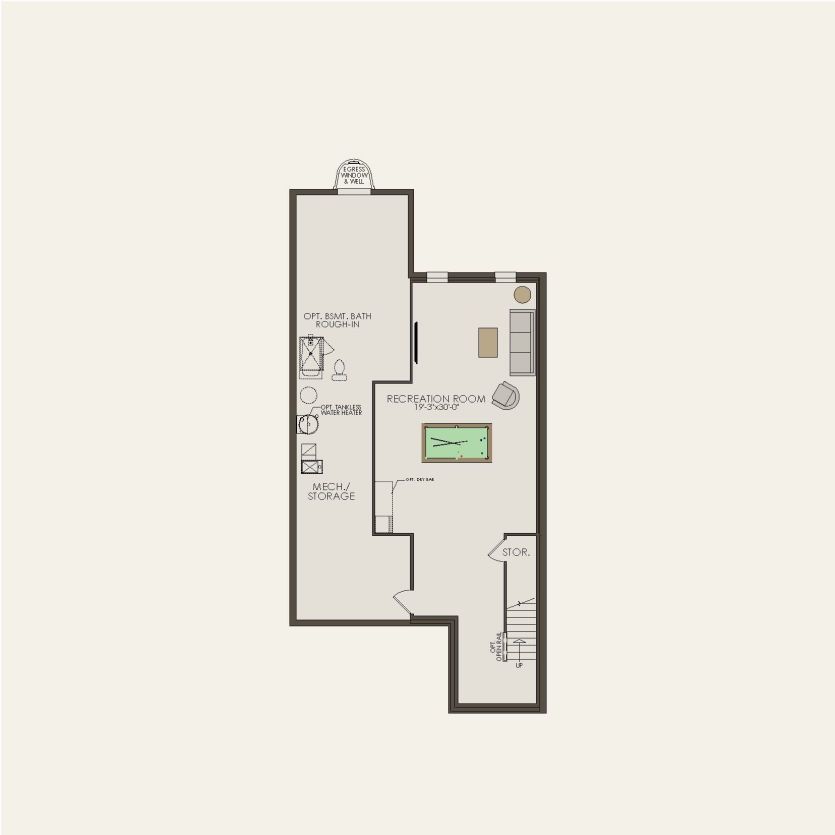 Basement 3 br / 2.5 ba