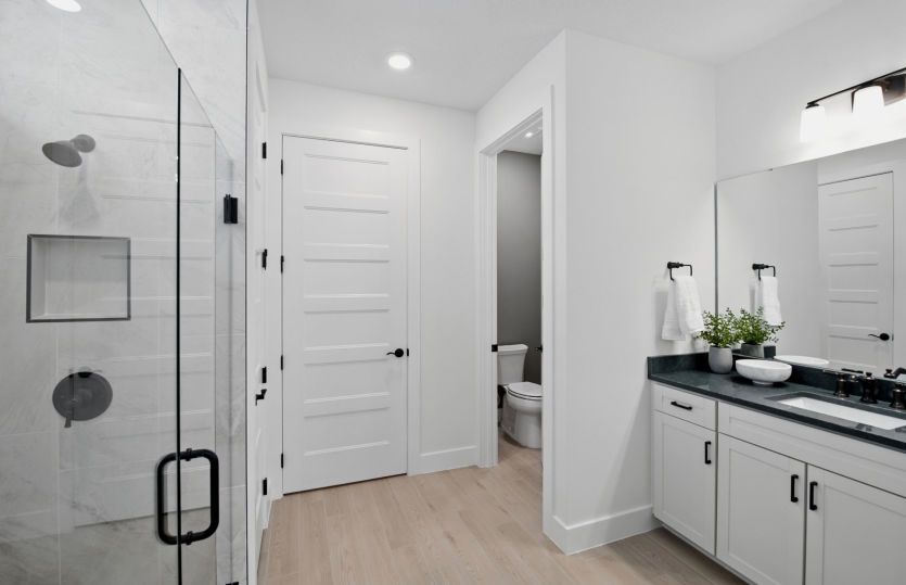 Secondary Bathroom with Serene Finishes
