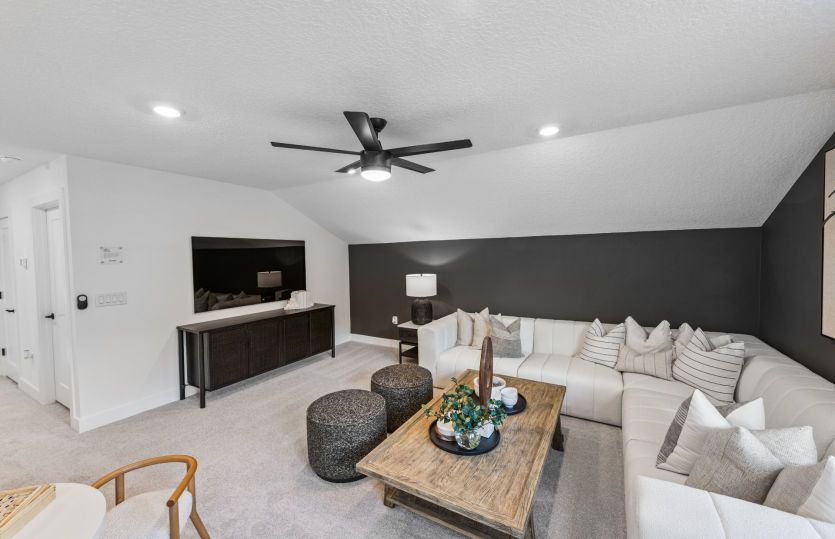 Upstairs Loft Offering Flexible Space for Work, Play, or Relaxation