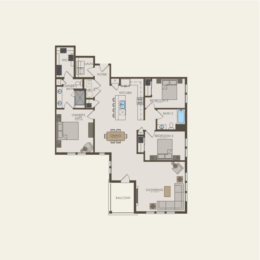 First Floor 3 br / 2 ba