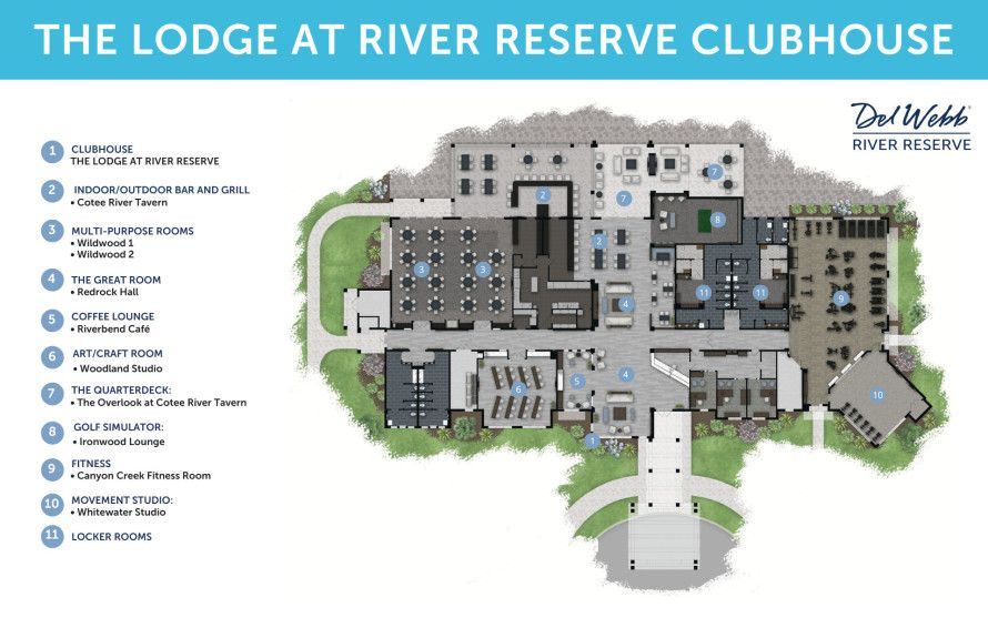 The Lodge Clubhouse Floorplan