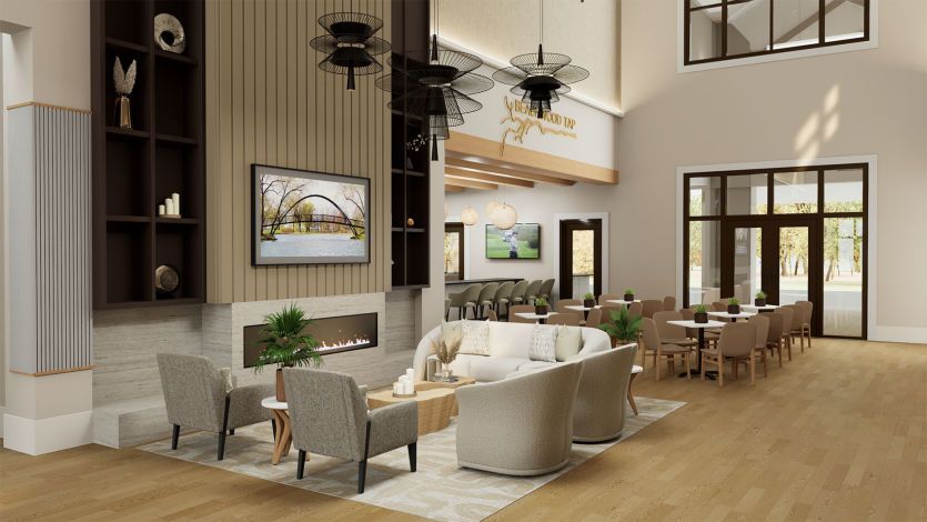 Atrium Fireplace