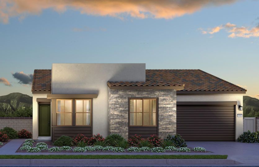 Plan 1 Progressive Spanish Elevation (A)