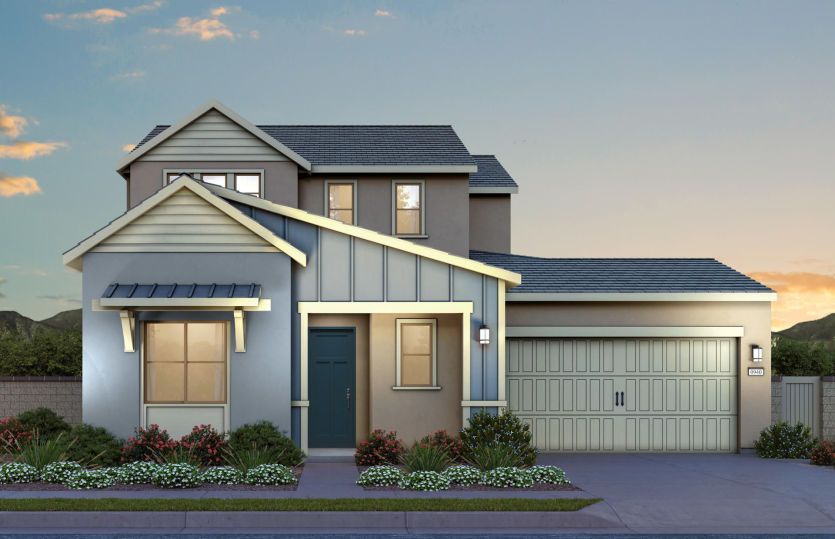 Plan 2X Farmhouse Elevation (B)