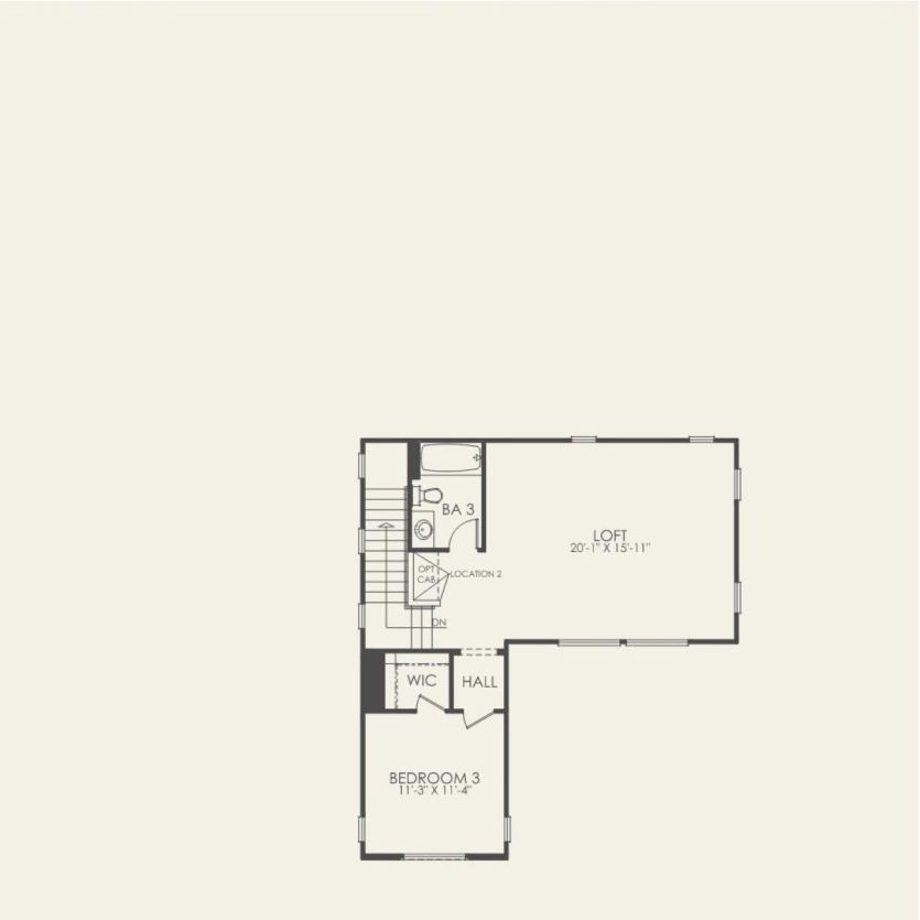 Second Floor 3 br / 3.5 ba