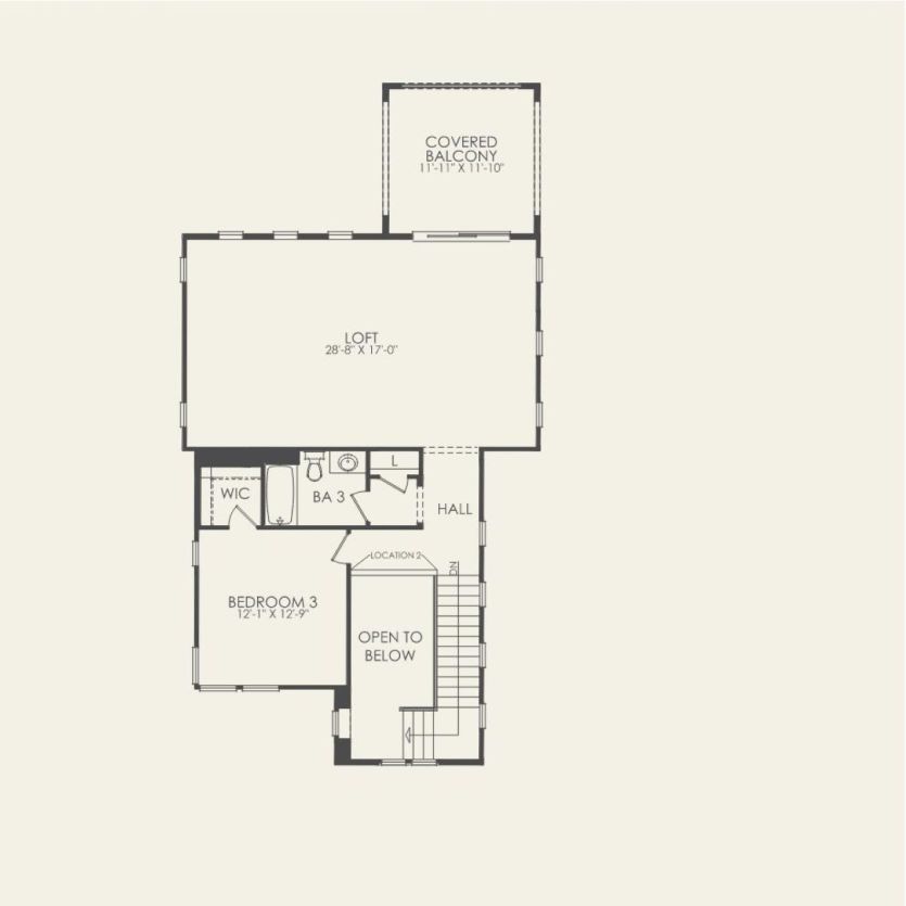 Second Floor 3 br / 3.5 ba