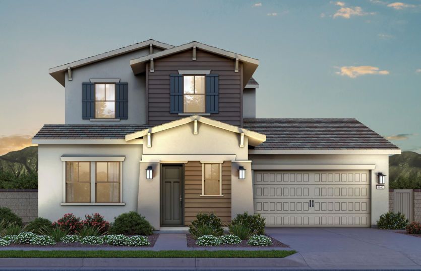 Plan 3 Modern Craftsman Elevation (C)