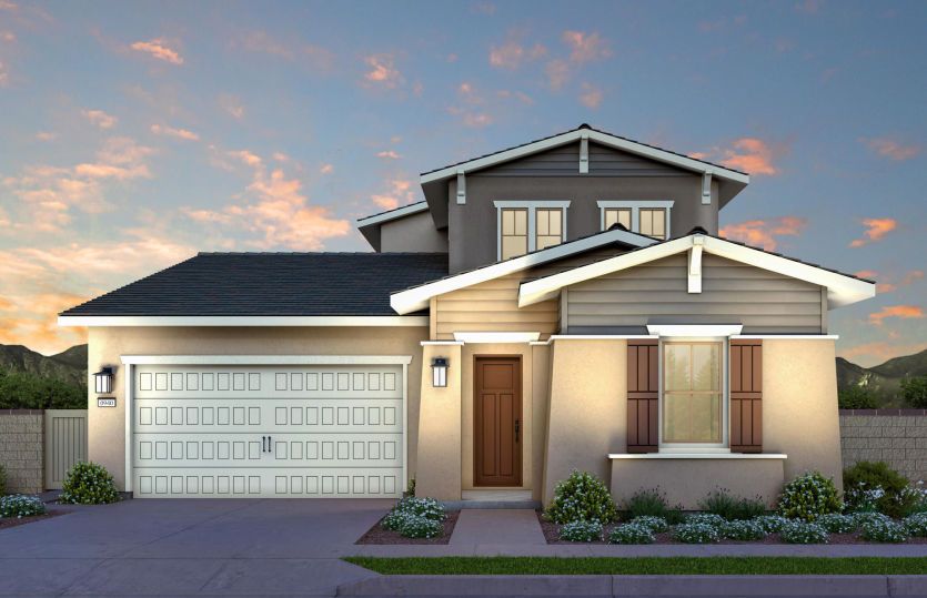 Plan 1 Modern Craftsman Elevation (C)