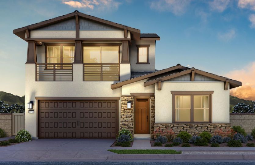 Plan 2 Modern Craftsman Elevation (C)