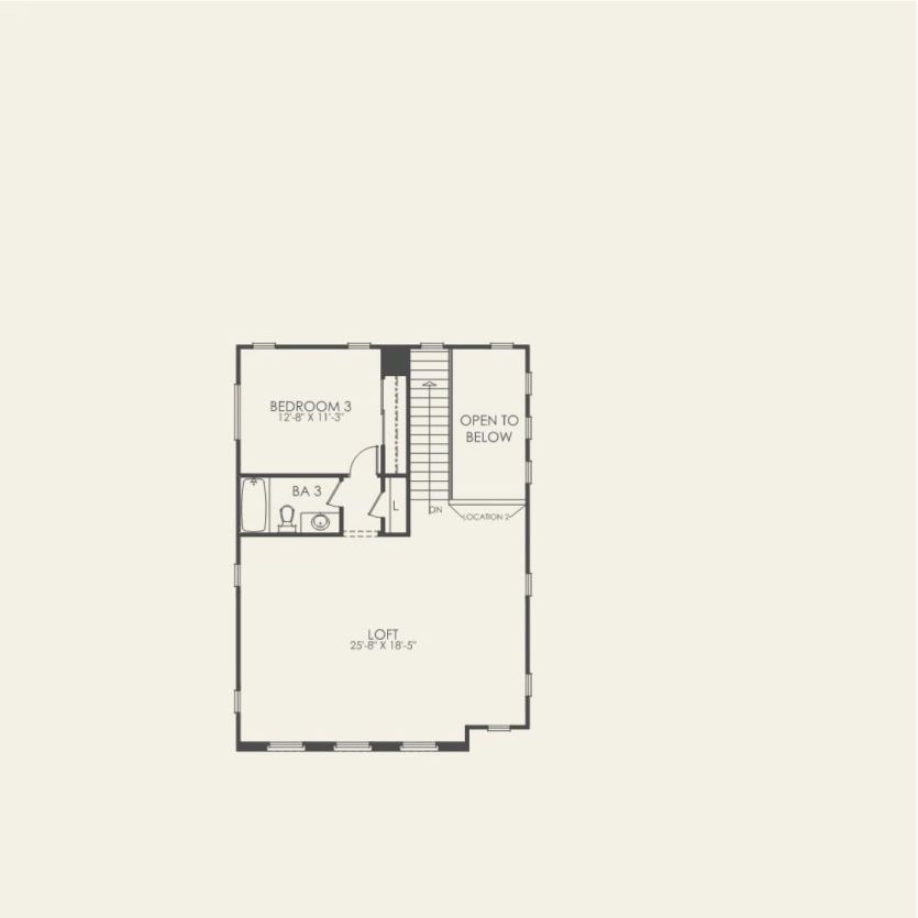 Second Floor 3 br / 3.5 ba