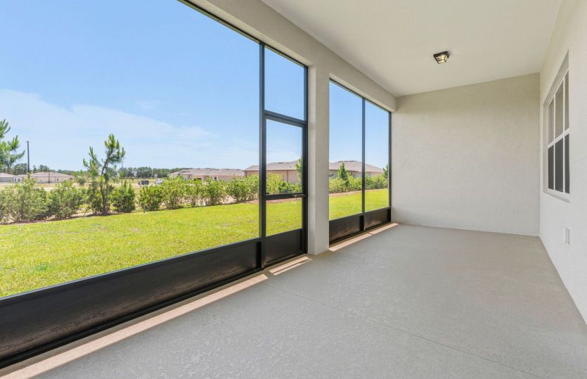 Covered Lanai with Screen Enclosure