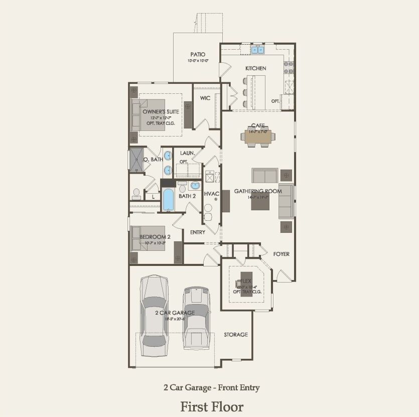 First Floor 2 br / 2 ba