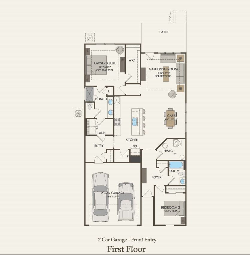 First Floor 2 br / 2 ba