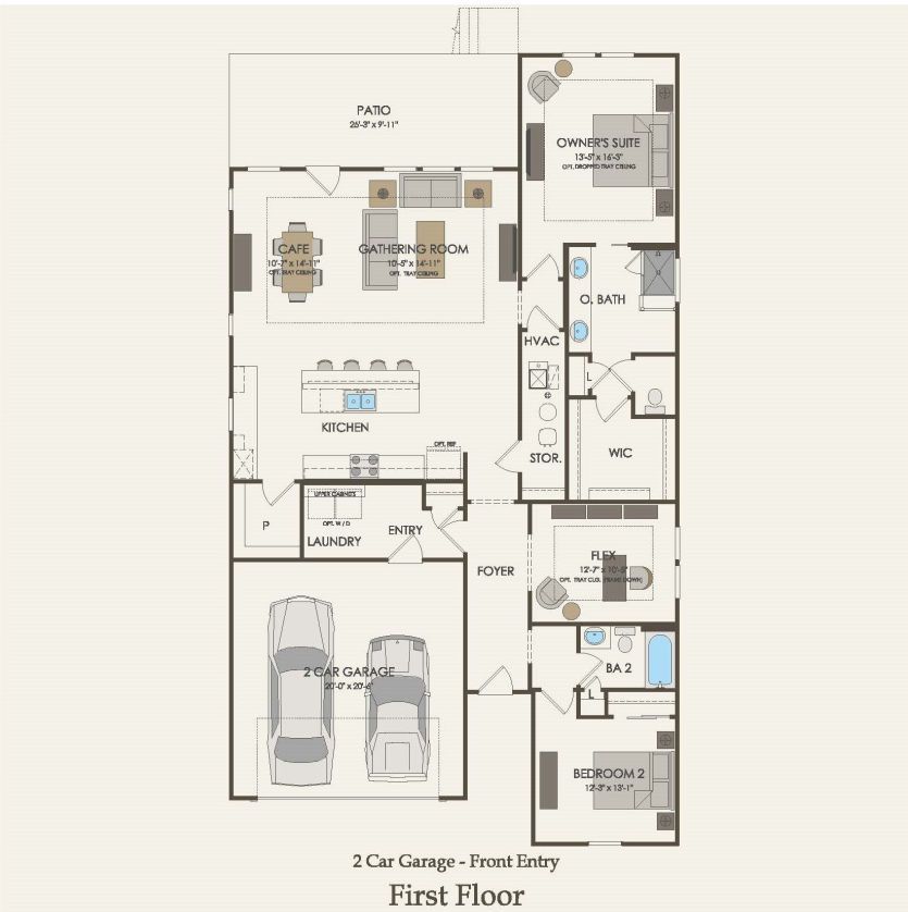 First Floor 2 br / 2 ba