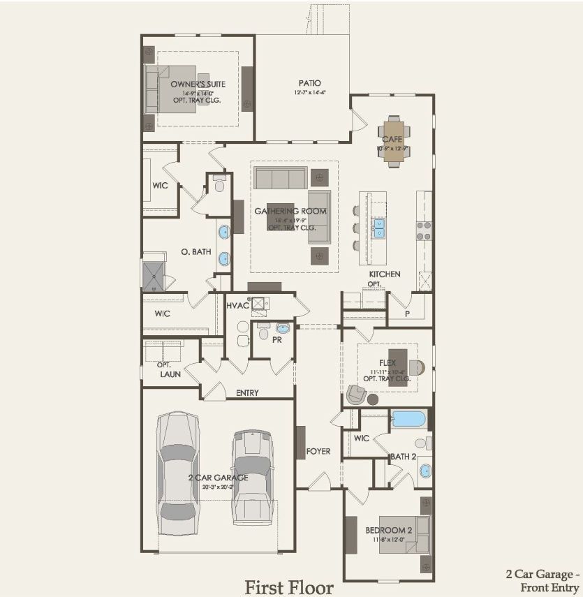First Floor 2 br / 2 ba
