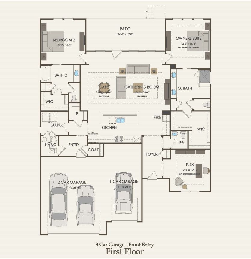 First Floor 2 br / 2 ba