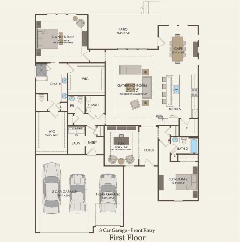 First Floor 2 br / 2 ba