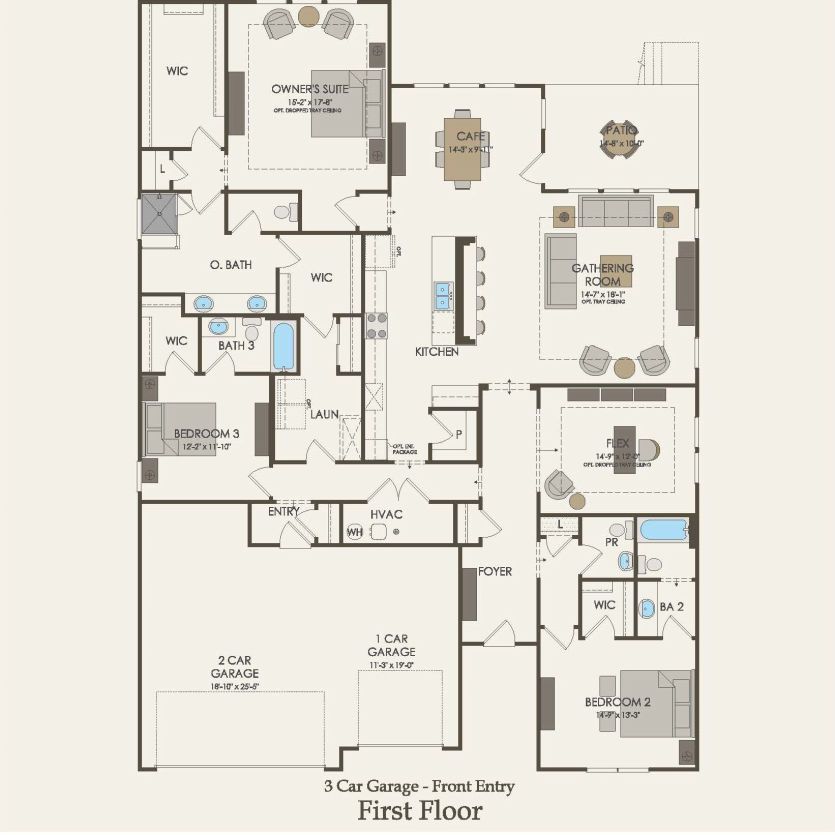 First Floor 3 br / 3 ba