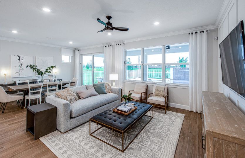 Open concept living space