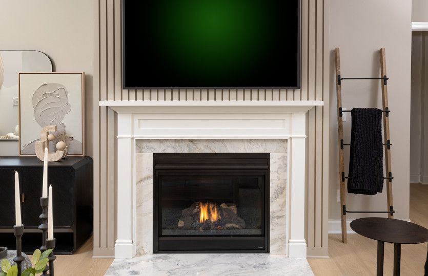 Fireplace in Gathering Room