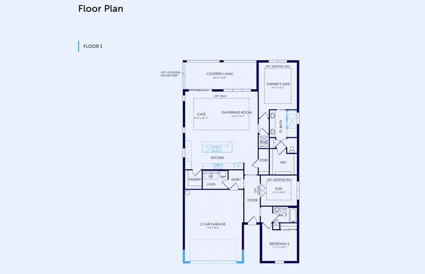 Palmary Floor Plan, Quick Move-In Home, Floor 1