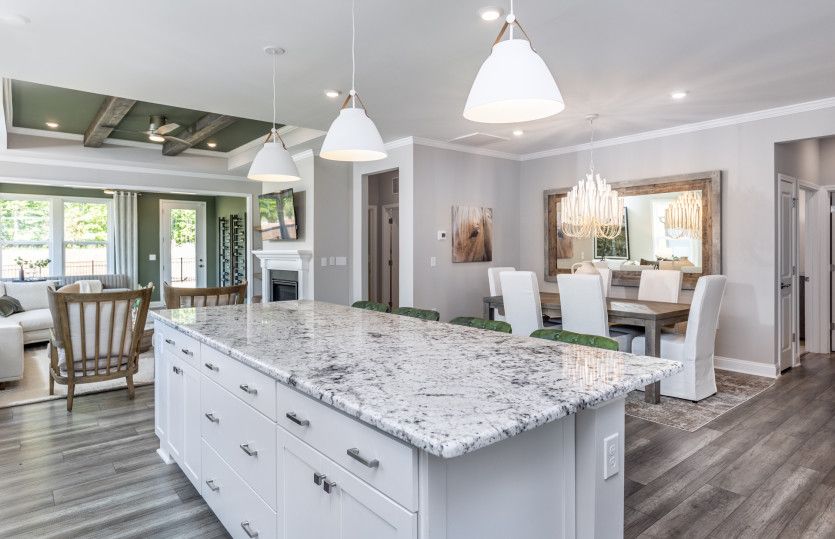 Great Room Combines Dining, Living, & Kitchen Seamlessly