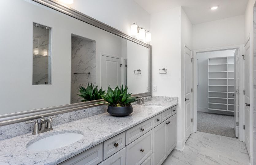 Owner's Bath with Large Vanity & Walk-In Closet