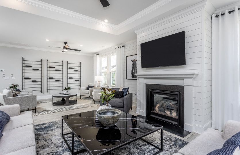 Living Space with Fireplace