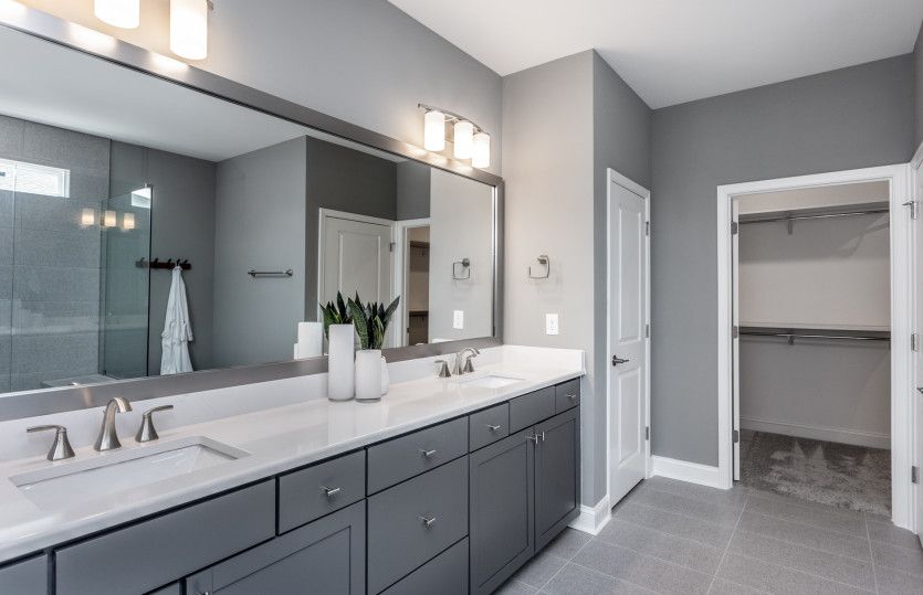 Luxury Owner's Bath with Double Sink Vanity