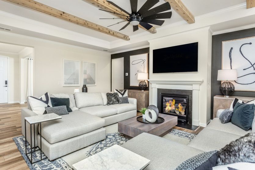 Living Space with Fireplace
