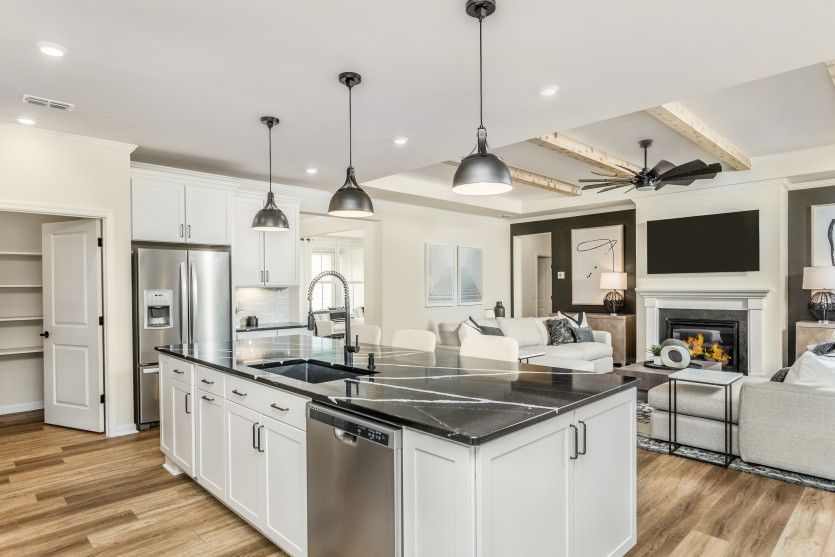 Luxury Kitchen Island with Large Sink