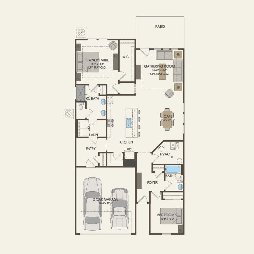 First Floor 2 br / 2 ba