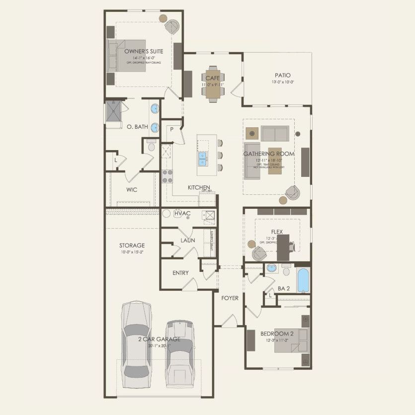 First Floor 2 br / 2 ba