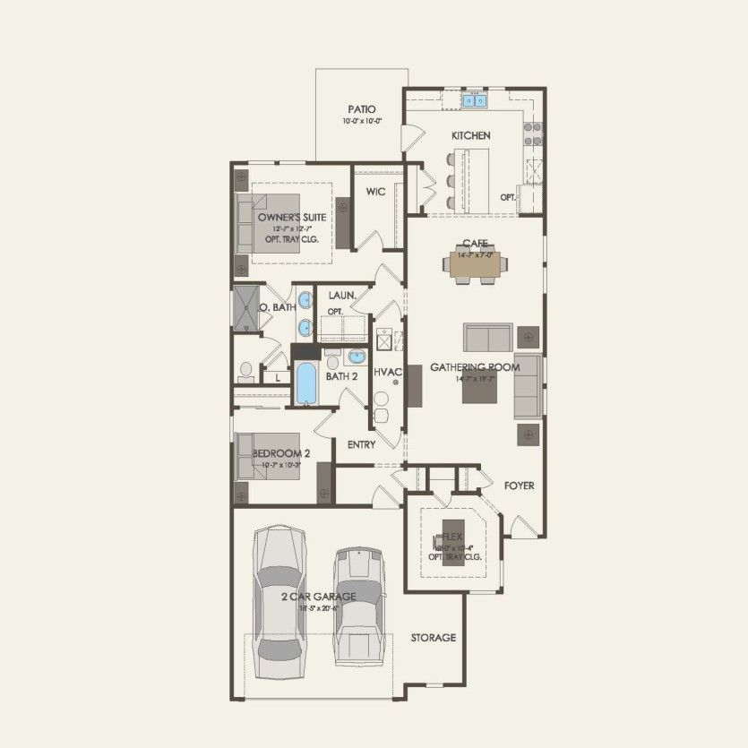 First Floor 2 br / 2 ba