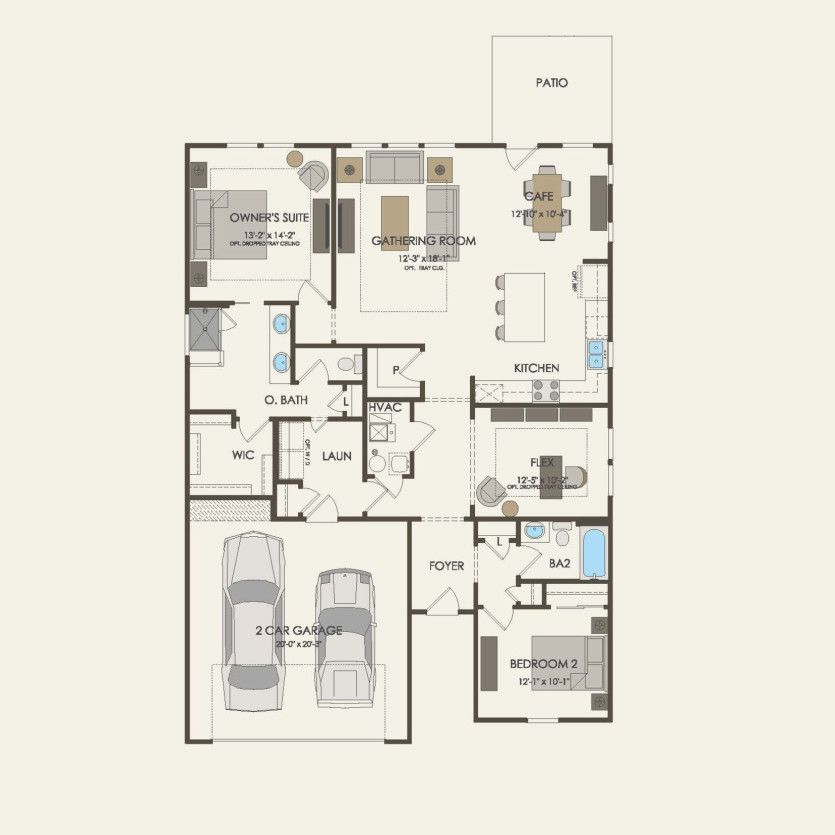 First Floor 2 br / 2 ba