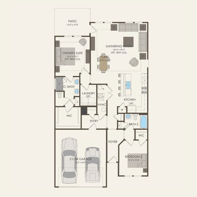 First Floor 2 br / 2 ba