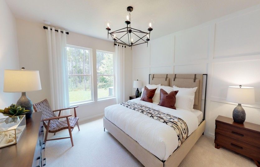 Spacious owner's suite with walk-in closet