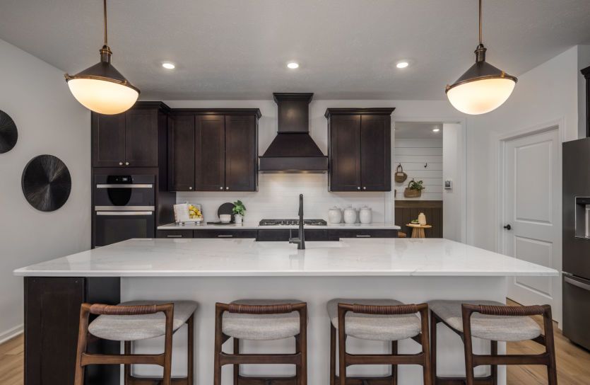 Large Center Island with Countertop Seating