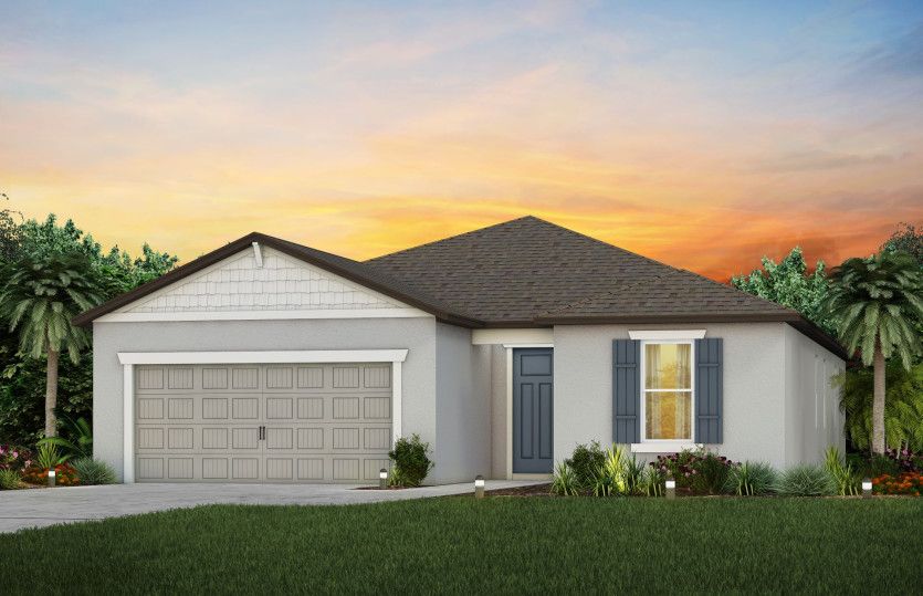 Exterior Rendering, Elevation C1