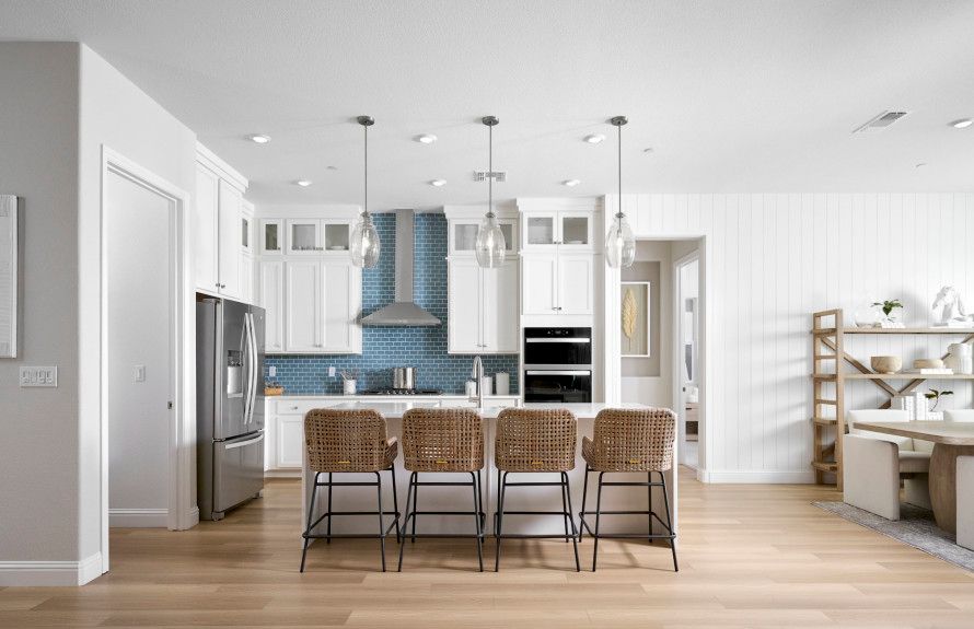 Spacious open kitchens