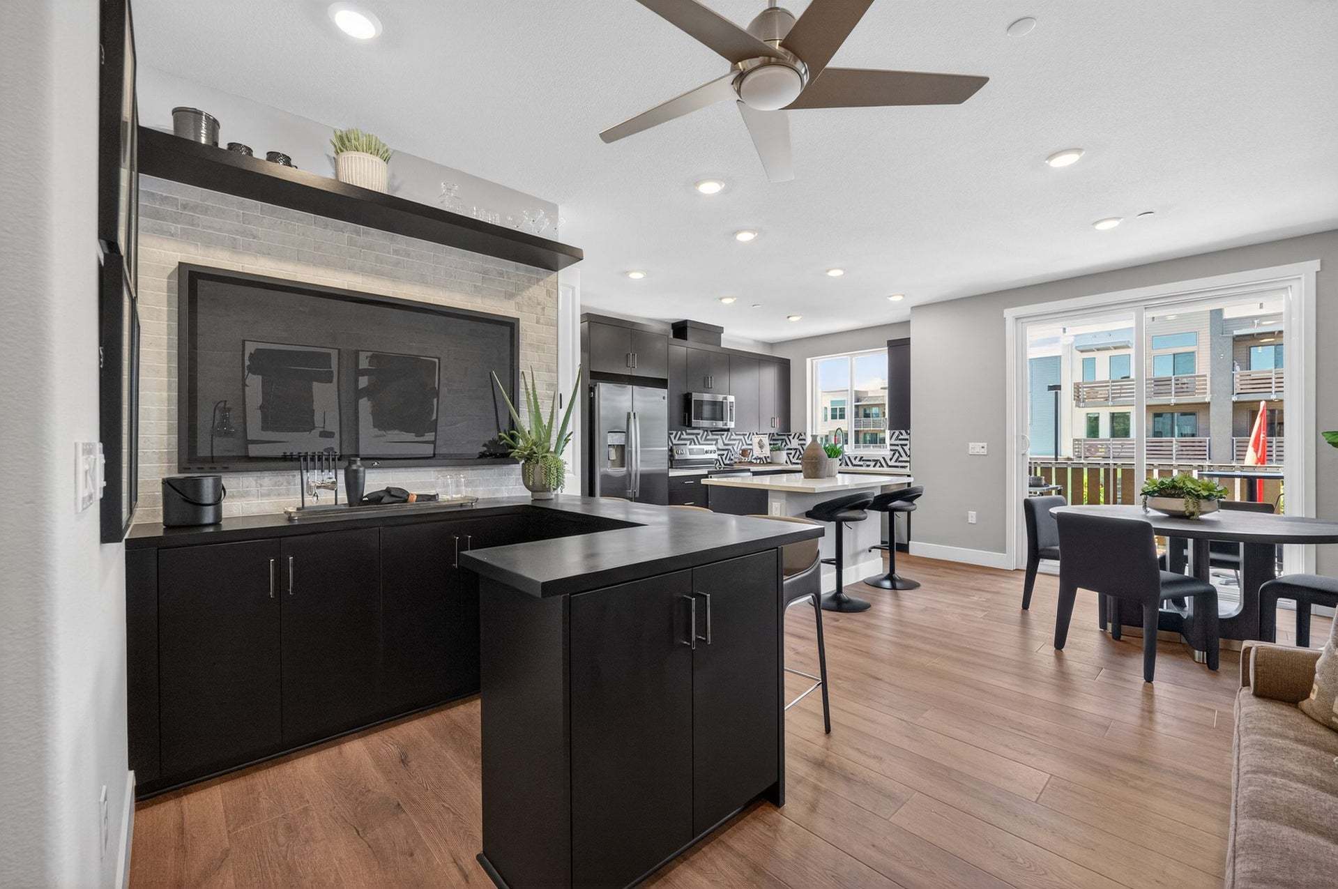 Residence 3 | Entrance/Living (Shown with Built in Bar)