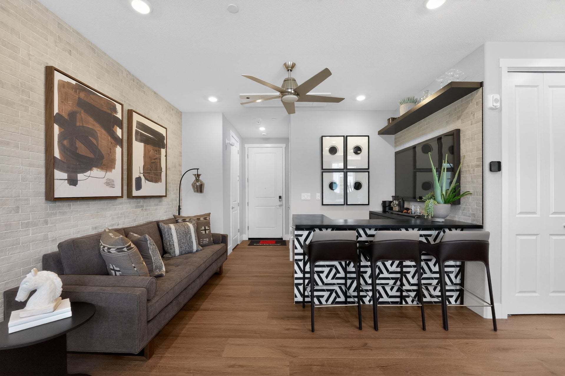 Residence 3 | Entrance/Living (Shown with Built in Bar)