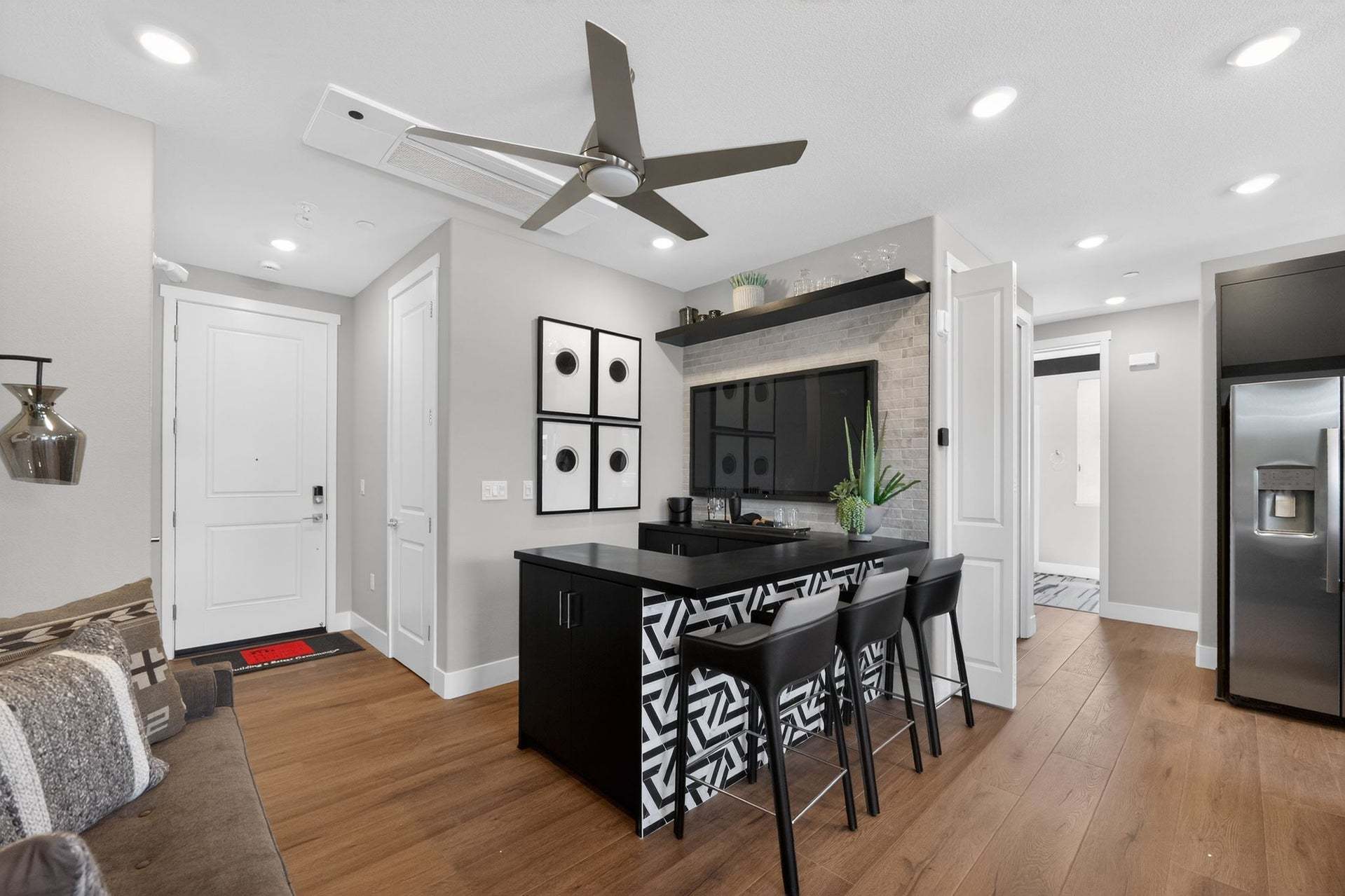 Residence 3 | Entrance/Living (Shown with Built in Bar)